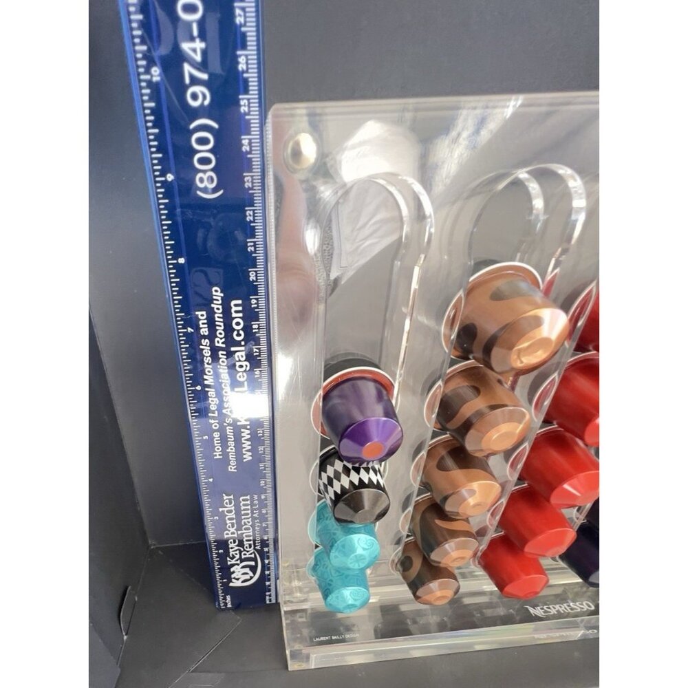 NESPRESSO Versilo Capsule Dispenser Lucite Holds 40 Coffee Capsules Vertical - Picture 7 of 8